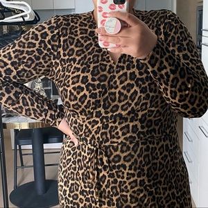 Michael Kors Leopard Wrap Dress size 1X 14W-16W